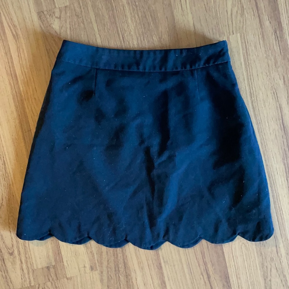 ASOS black scalloped mini skirt size US 4
